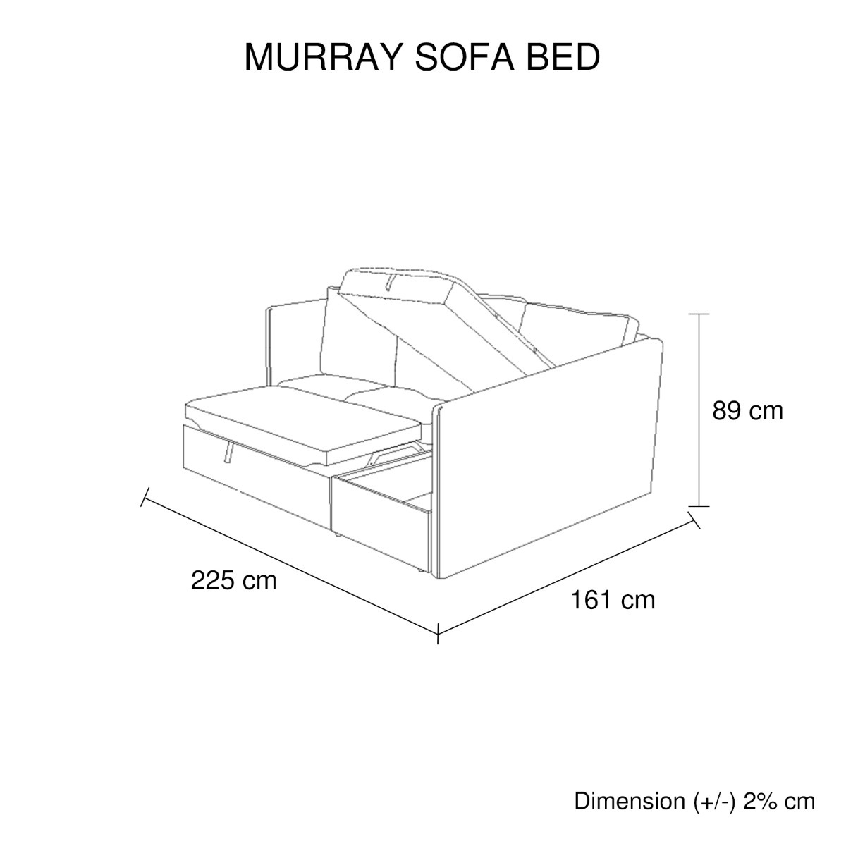 Darby Corner Sofa Bed Grey
