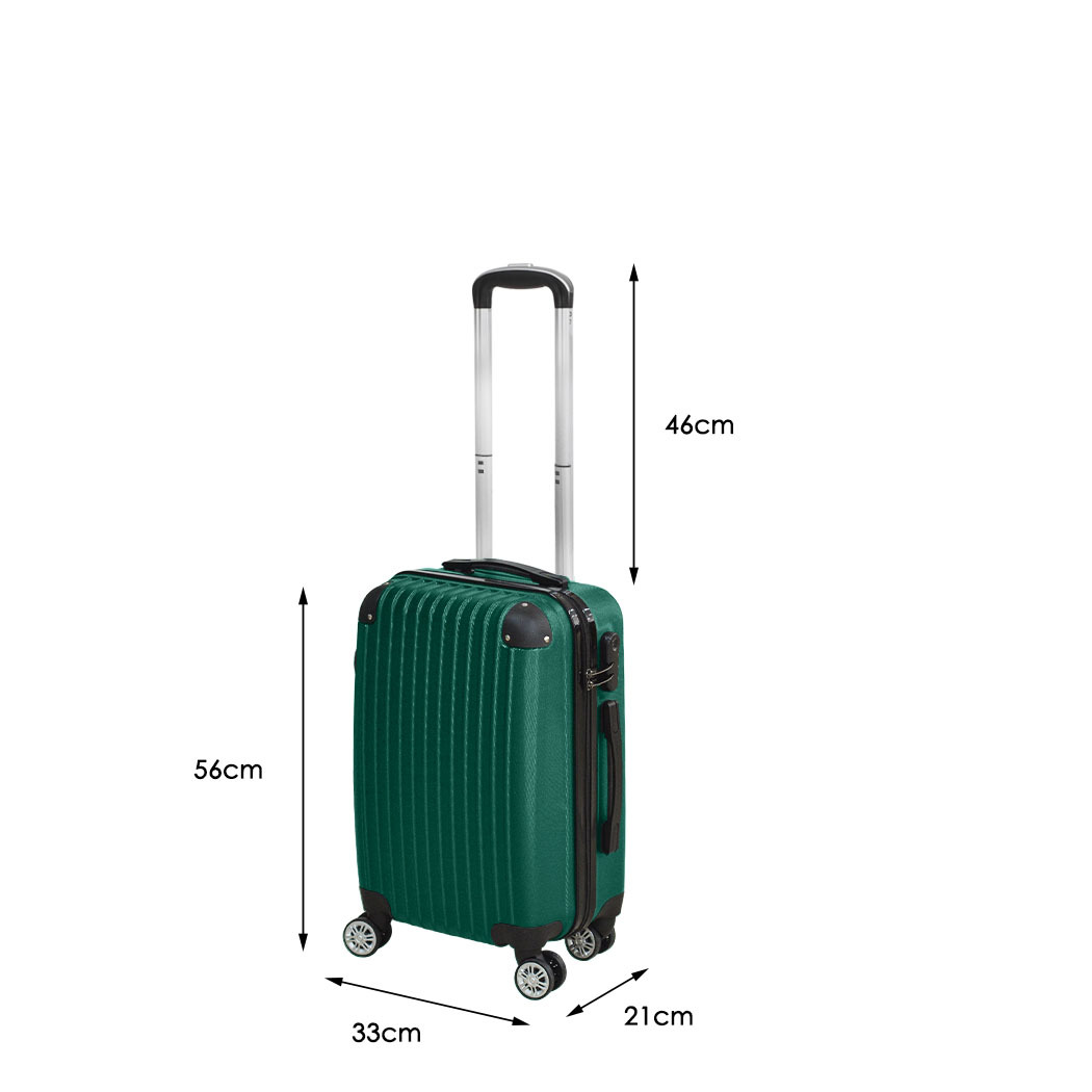 Luggage Suitcase Code Lock Hard Shell Travel Carry Bag Trolley – 33 x 21 x 56 cm