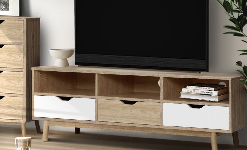 wooden tv unit afterpay