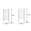 Pronti Heated Towel Rack Electric Towel Rails 160Watt with Timer