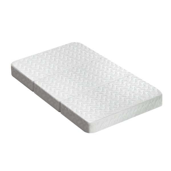 Bedding Foldable Mattress Folding Foam Cot Bed White