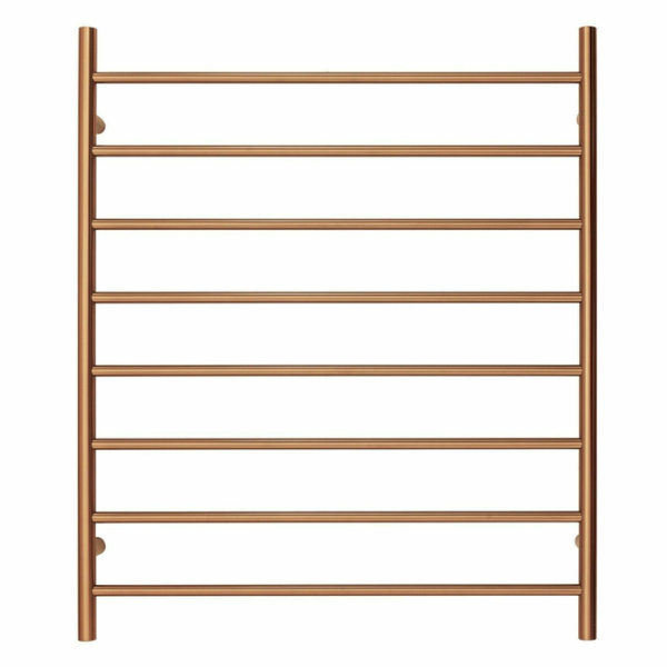 Premium Polished Rose Gold Towel Rack - 8 Bars, Round Design, AU Standard, 1000x850mm Wide